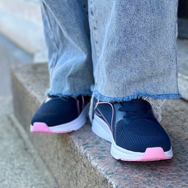 Sneakers ACTIVE Navy/pink str. 36-41