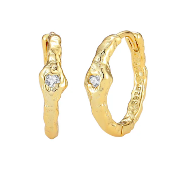 Hoops Nepit 15 mm forgyldt slv