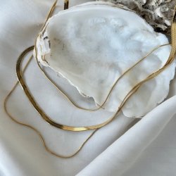 3 i 1 Halskde GOLDEN vandfast 18kt. forgyldt