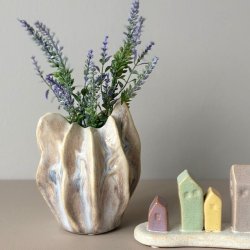 Birgitte vase H 15 cm keramik