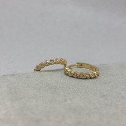 Hoops - shiny  Forgyldt s�lv