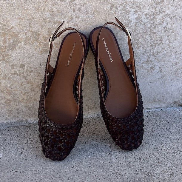 Slingback As the sea brun skind str 36-42