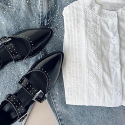 Loafer CLOSE TO YOU Sort skind str 37-41