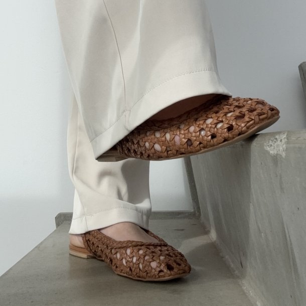 Slingback As the sea cognac skind str 37-41