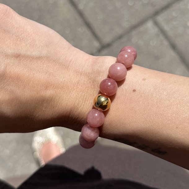 Perle armb�nd CORAL - Guldbelagt vandfast