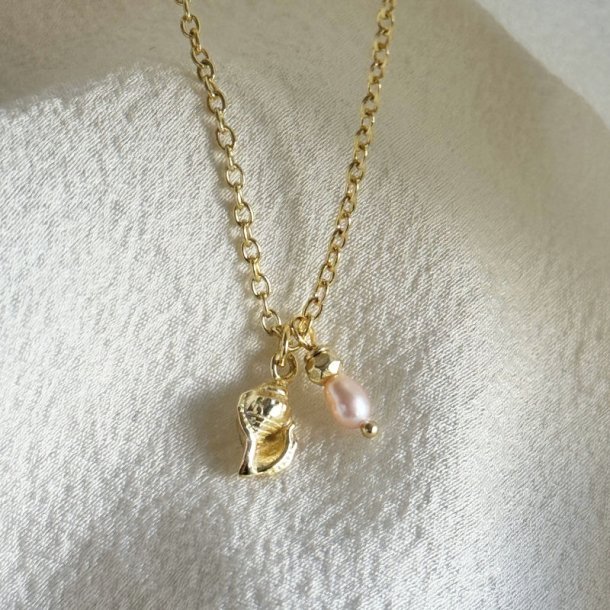 Halsk�de Costa Rose - Forgyldt S�lv