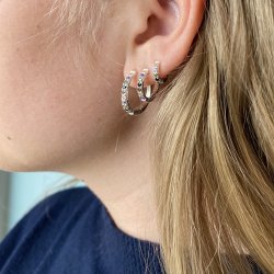 Vigga creoler 20 mm slv