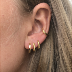 Chunky twirl Hoop forgyldt