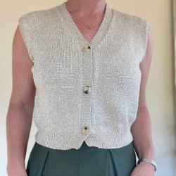 Cropped vest glimmer str. XS-M