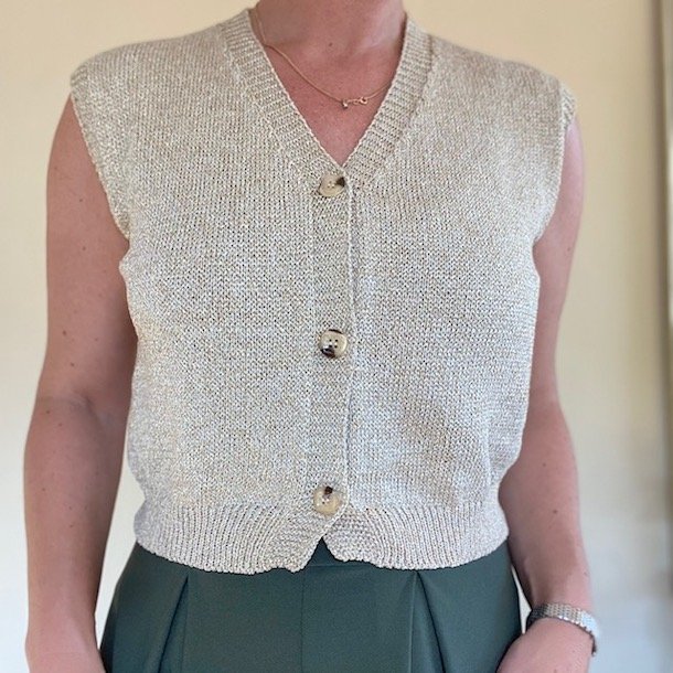 Cropped vest glimmer str. XS-M