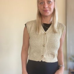 Cropped vest glimmer str. XS-M