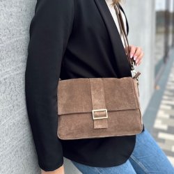 Pilar Crossbody skind - ruskind