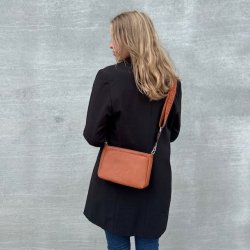 Crossbody med kanvas rem