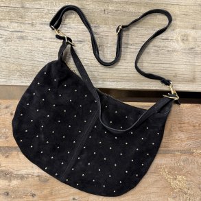 Crossbody Rils med nitter Ruskind