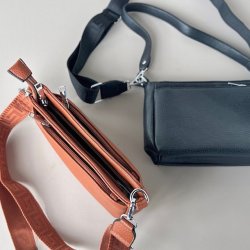 Crossbody med kanvas rem