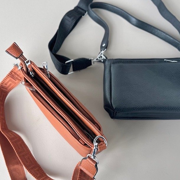 Crossbody med kanvas rem