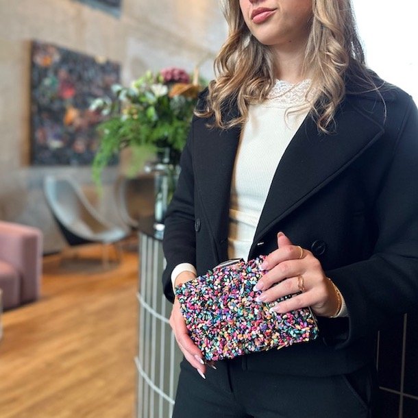 Aftentaske color stones