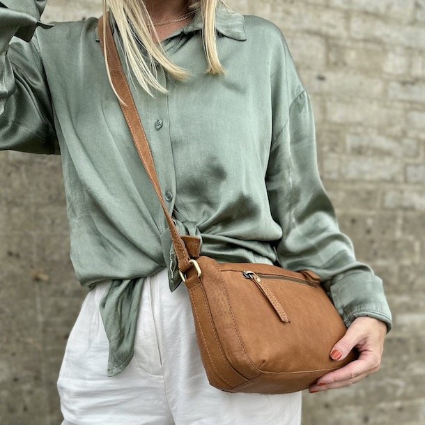 LIVE Madison lille crossbody - skind