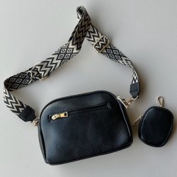 Crossbody med pung og trendrem