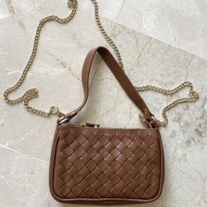 crossbody Gry Skind