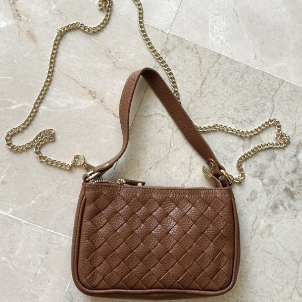 crossbody Gry Skind