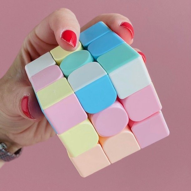 Rubix cube terning pastel