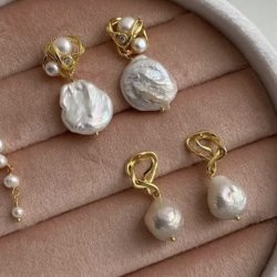 restikker CURLY short forgyldt slv