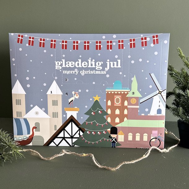 Danmark omslag adventskalender 4 lger (uden indlgsbakke)