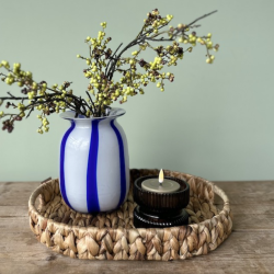 Flet bakkerst af 3 stk. oval vandhyacint