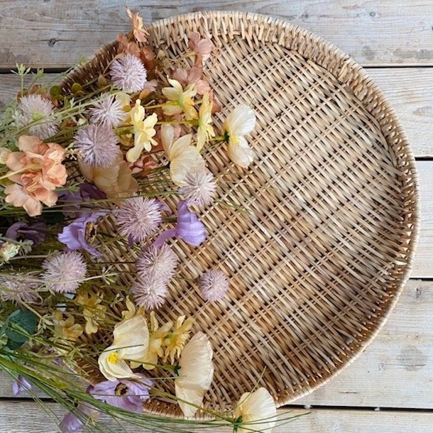 Bakke deko rattan natur D 40 cm