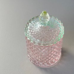 Opbevaringsglas med rude mnster Glas