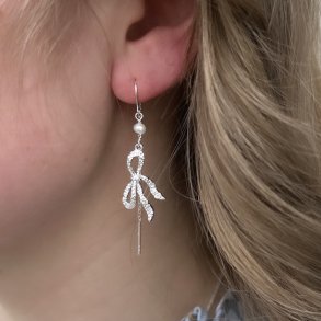 retrde hanging bow sterling slv 