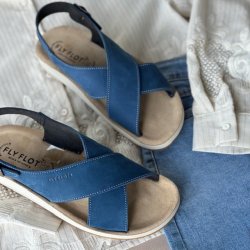 Fly Flot dame sandal bl skind str. 36-41