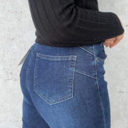 Slim fit jeans dark blue stretch str. M - 4xl