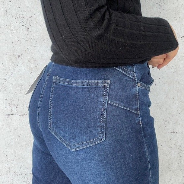 Slim fit jeans dark blue stretch str. M - 4xl