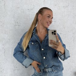 Denim jakke classic str. S-XXXL