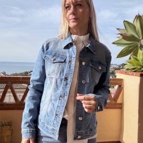 Denim jakke bomuld str. S-4XL