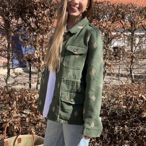 Denim jakke - gr�n