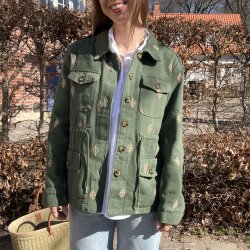 Denim jakke - gr�n