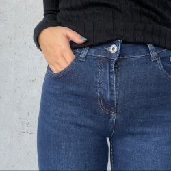 Slim fit jeans dark blue stretch str. M - 4xl