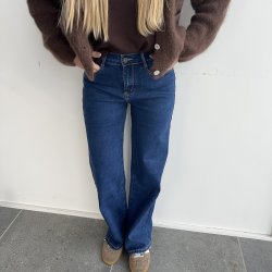 Jeans Straight leg med stretch