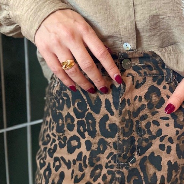 Nederdel Leo denim - str S-L