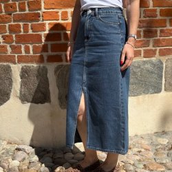 Denim nederdel JUDY bomuld str. 34-42