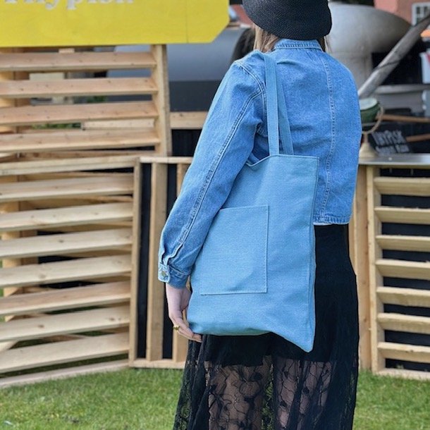 Denim net med lynl�s