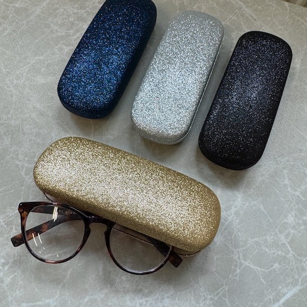 Brilleetui hardcase glitter