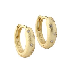Hoop DREAMLIT 12 MM. - Forgyldt S�lv