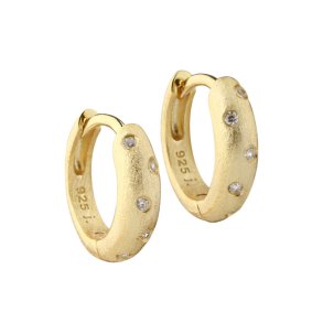 Hoop DREAMLIT 12 MM. - Forgyldt S�lv