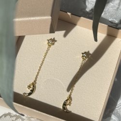�reringe DREAMLIT LONG - Forgyldt S�lv