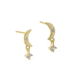 �reringe DREAMLIT MOONCHARM - Forgyldt S�lv