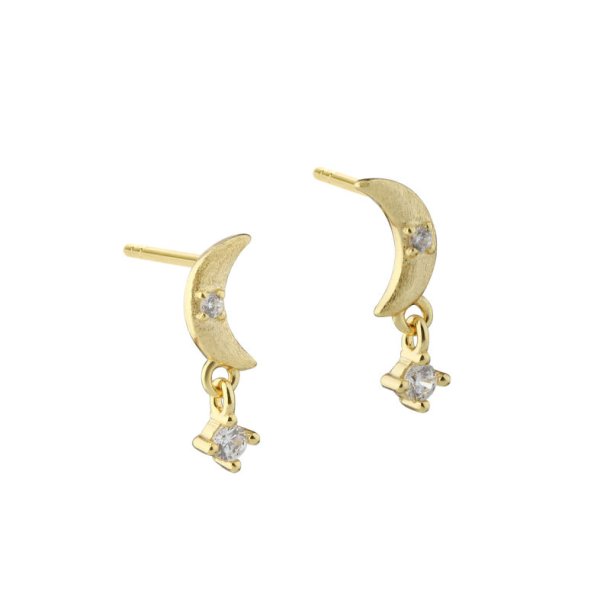 �reringe DREAMLIT MOONCHARM - Forgyldt S�lv